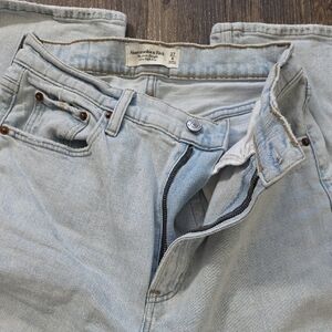 Abercrombie & Fitch Blue Relaxed Jeans with Classic Indigo Dye